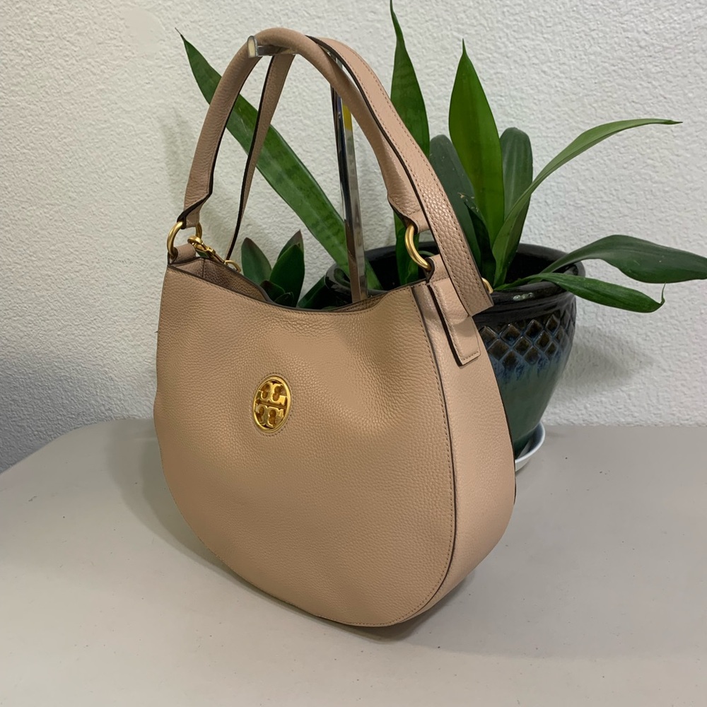 ππ Tory Burch Hobo Crossbody Or Shoulder Pink leather Bag - Picture 3 of 10